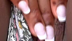 i caught my sexy neighbor masturbating her wet pussy with dildo in abandoned garage now!