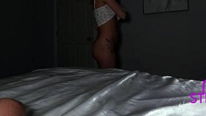 Hot stepsis ashlyn angel shares my bed tonight!