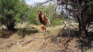 i'm so shy... this aboriginal cutie dances outdoor in costume