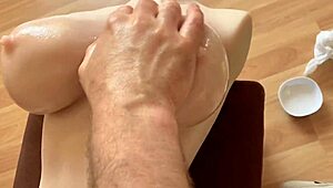 Mom Guides Stepson's First Cock Strokes and Pussy Stretches in Missionary