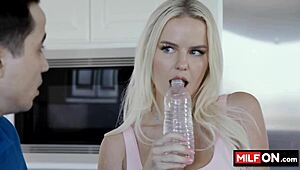 I'm so horny for my stepson's cock after seducing him with my amazing big natural tits and juicy slimthick booty!