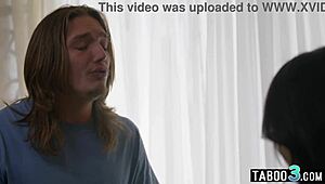 Perv Stepbro Deepthroats Petite Asian Teen Lulu Chu Keeps Her Quiet With Cock