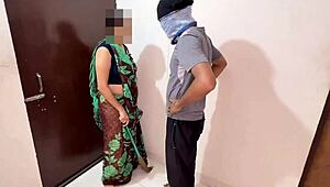 Indian Maid Caught Stealing Fucks Boy in Hindi Dirty Talk Doggystyle Dorm Roommate Action