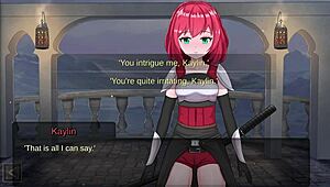 bound futanari slave gets oily massage in bondage realm game