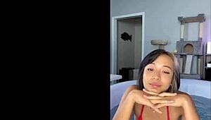 relaxing by the pool in a skimpy bikini on a sunny day