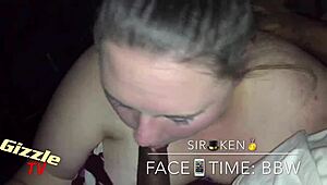 WHITE BBW GAGS ON HUGE BLACK COCK IN SLOPPY INTERRACIAL BLOWJOB FRENZY!