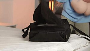 hey stepmom shows stepson how to stroke that doll before facial explosion!