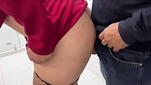 i'm pounding this tall big-ass secretary in the office bathroom till creamy creampie explosion