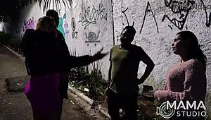 milfs going wild in the alley getting pounded by favela studs 😜🍆 full vid on x-red