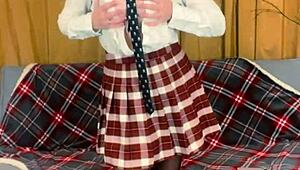 i feel so horny as busty teacher straps on dildo for domination play