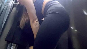 russian milf big boobs nipples changing dressing room public sexy