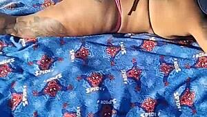 hot latina wife sucks husband on public beach then takes facial cumshot from stranger