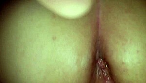 Blonde granny wife begs for cum deep in her tight ass