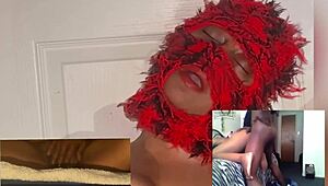 Ebony wife squirts hard watching xvideos... eye rolling orgasms dripping wet pussy! 😍💦