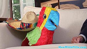 busty latina teen bends over for old man's deep doggystyle pussy pounding