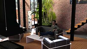 vlogger teases big tits before wild fucking and massive cumshot finish