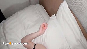 Amateur kasumi's g-cup tits devoured by impatient jav pickup teacher