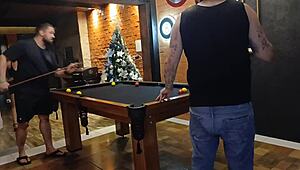 high stakes pool bet milf loser pays the price 😏🍑💋