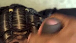 Stepsister's Brunette Bestie Sneaks In for Secret Oral Tease