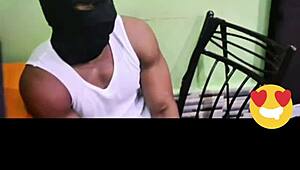 neighbor's monster cock throbs huge tits while charging phone nearby