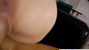 Old guy rams deep into classy glamcore teen's shaved pussy in high heels close-up!