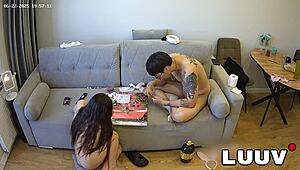 Real Couple Xaner Grossy Fuck Shaved Pussy on Bed Cam