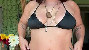 damn my curves are spilling out of this black bikini teasing you all i feel so naughty pawg vibes
