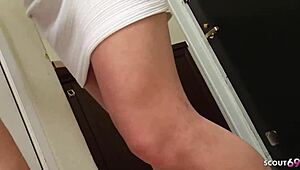 Curious how Japanese wife tempts delivery boy into raw creampie cheating?