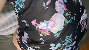 big ass chubby latina bent over doggystyle makes friend cum pierced nipples 😍🍑