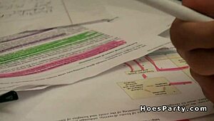 Party girls take turns riding massive cocks in wild group fun