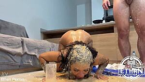 Michy Perez Pukes and Recycles in Sloppy Sirens Vol 1