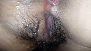 filipina babe's pussy overflows with thick creampie loads dripping out hot