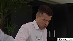 vixen stars sandra and selva share deep kisses cocks and cunts in wild ffm threesome