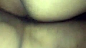 big ass bounces hard on young lad's fat cock outdoors