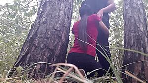 rainy forest hideout turns into hot pussy licking orgasm