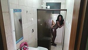 WOW! HIDDEN CAM CATCHES THICK LATINA CREAMPIED BY YOUNG STUD!