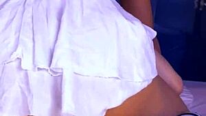 Shy college teen rides profs' cocks trading sex for passing grades compilation