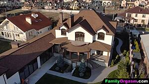 Rogue redhead cousin bends over for cousins cock during degree exam fuck