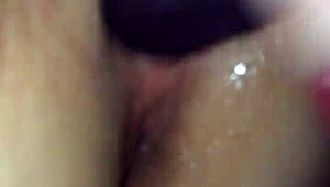 Wet Wife Squirts Wild on Monster Black Cock During Solo Fuck Tease.