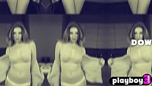 i'm shakin' seein this redhead milf strip bare n flash booty