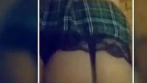 hey make me your schoolgirl slut begging for cock ends in single cumshot doggystyle