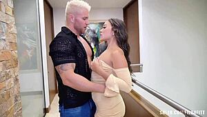 daniela andrea's wet latina pussy gets drilled raw by huge cock bareback