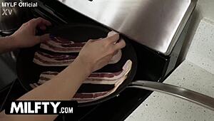 imagine spanking that milf's shaved pussy during yoga then licking cowgirl rough reciprocity tease