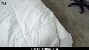 hot busty stepdaughter annabel redd begs stepdad to fuck her big tits taboo style!