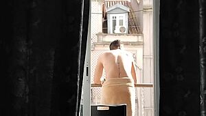 hey wanna peek at that hot neighbor from the balcony with us? 👀🔥