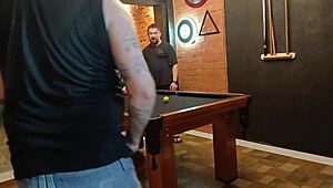 high stakes pool bet milf loser pays the price 😏🍑💋