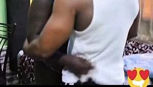 neighbor's monster cock throbs huge tits while charging phone nearby