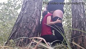 rainy forest hideout turns into hot pussy licking orgasm
