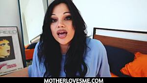 Big ass latina milf stepmom cums hard on stepson's huge cock pov