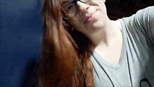 compilation of golden pee streams from ripped clothes redheads